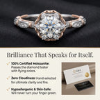 🔥90% OFF Last Day Sale |Timeless Estate Crown Ring | Cloud-Free Radiance & Catch-Free Comfort Fit