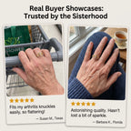 🔥90% OFF Last Day Sale Hand-Forged Moissanite Crown Ring | Comfort-Glide Fit for Arthritis Knuckles & 100% Snag-Free