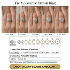 🔥90% OFF Last Day Sale Brilliant Moissanite Halo Ring: Certified Authentic & Everyday Comfort Fit