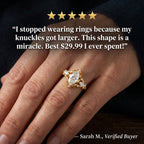 The 'Old Money' Marquise Estate Ring — Flawless 1ct Moissanite, Instantly Elongates Fingers (80% Off Today)