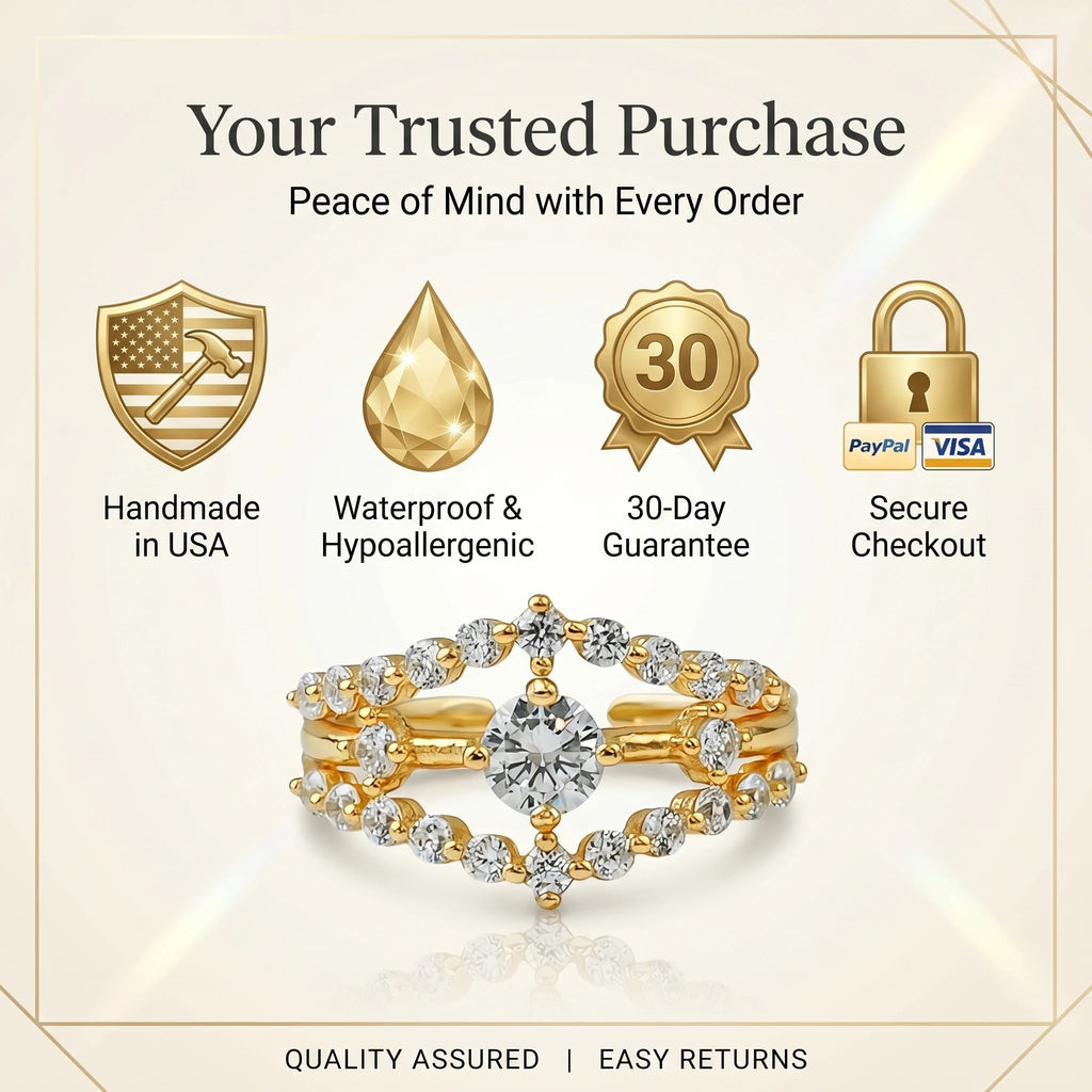 🔥90% OFF Last Day Sale Hand-Forged Moissanite Crown Ring | Comfort-Glide Fit for Arthritis Knuckles & 100% Snag-Free