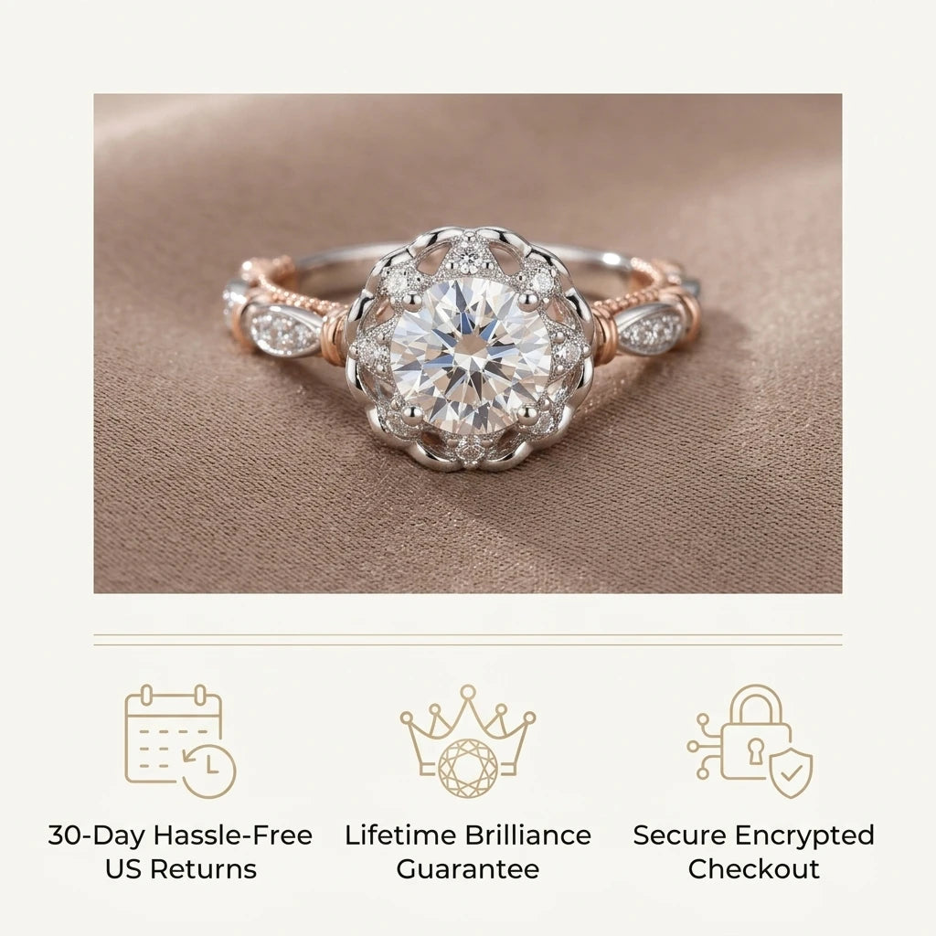 🔥90% OFF Last Day Sale |Timeless Estate Crown Ring | Cloud-Free Radiance & Catch-Free Comfort Fit