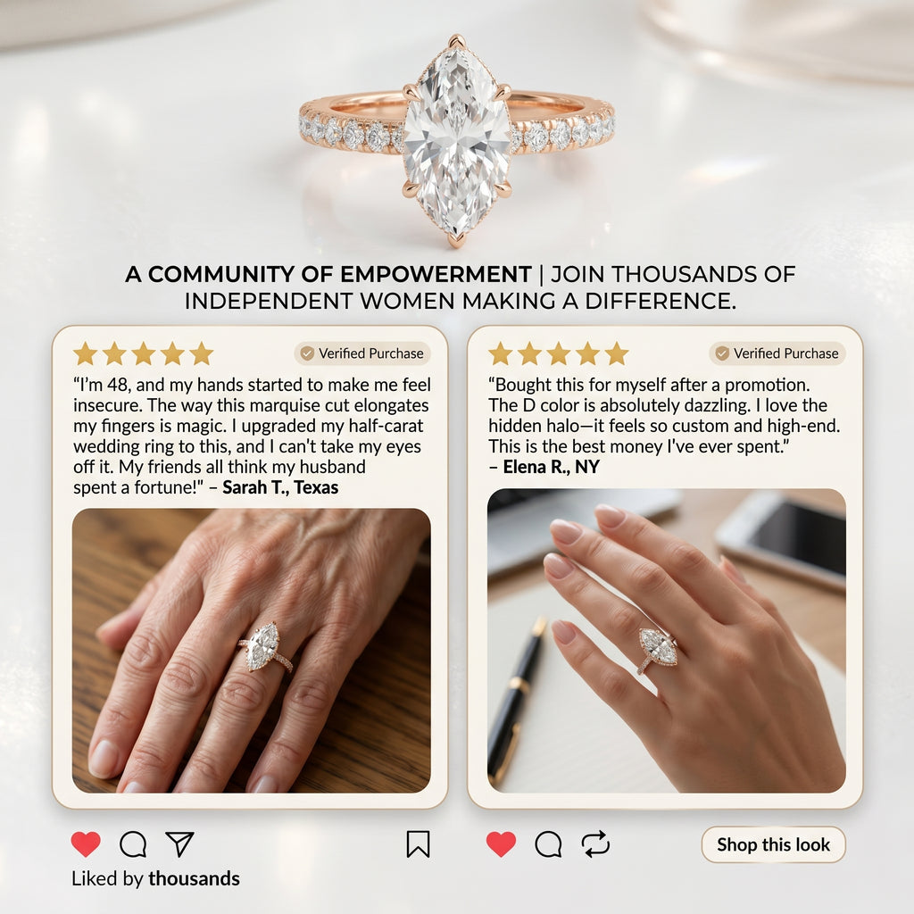 Secret VIP Glitch!🔓 90% OFF The Youth-Revival Marquise Ring - Effortless Elegance, Slimmer Hands