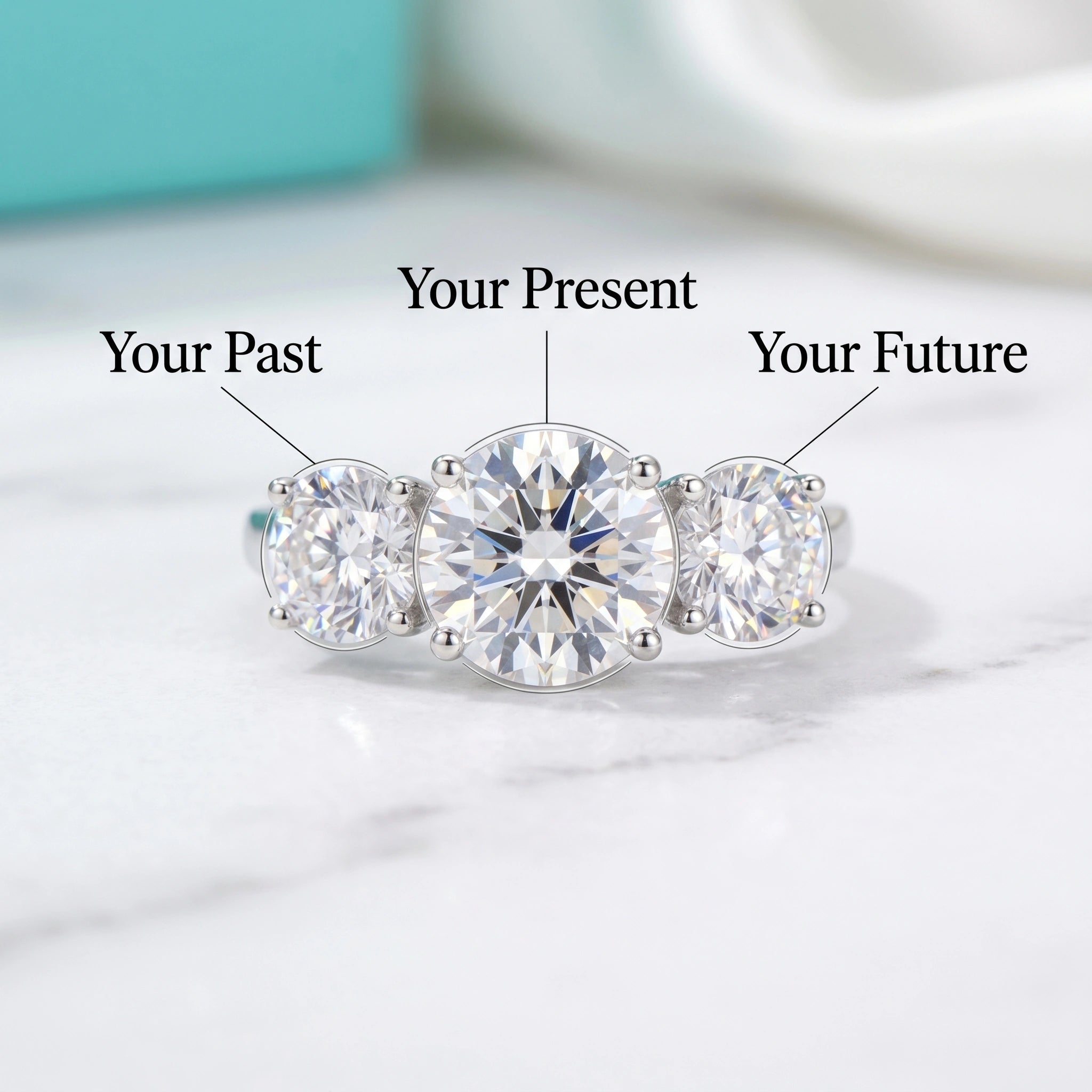 LAST DAY Sale 🔓 80% OFF The Flawless 4-Carat Trinity Ring - Outshines Diamonds, Zero Guilt