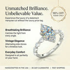 🔥90% OFF Last Day Sale |The Handcrafted Vintage Elongating Comfort-Fit Marquise Ring