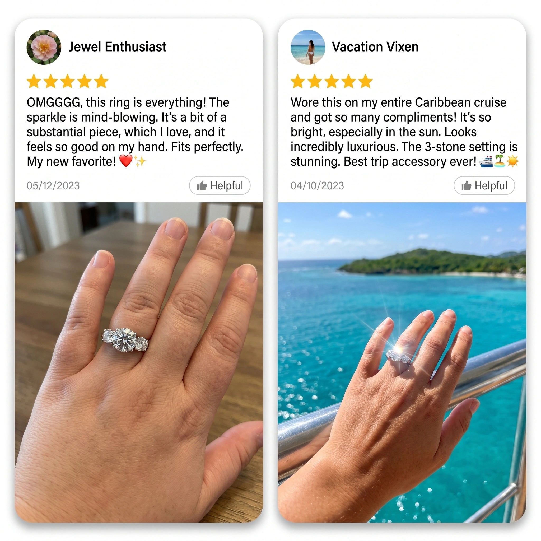 LAST DAY Sale 🔓 80% OFF The Flawless 4-Carat Trinity Ring - Outshines Diamonds, Zero Guilt