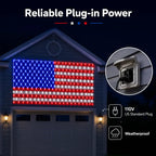 Custom Solar-Powered National Flag Net Lights - Commemorative and Fun Outdoor Decorations