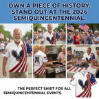 "American Pride" Bald Eagle Hawaiian Shirt – Celebrate 250 Years of Freedom (1776-2026) 🇺🇸 | 70% OFF🔥 Last Day Sale