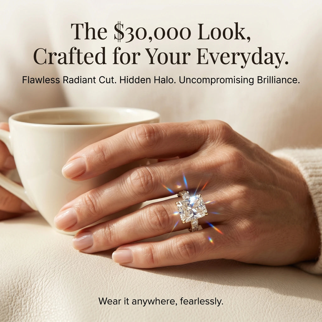 🔥90% OFF Last Day Sale |The Seamless Radiant Ring | Everyday Custom-Jeweler Look