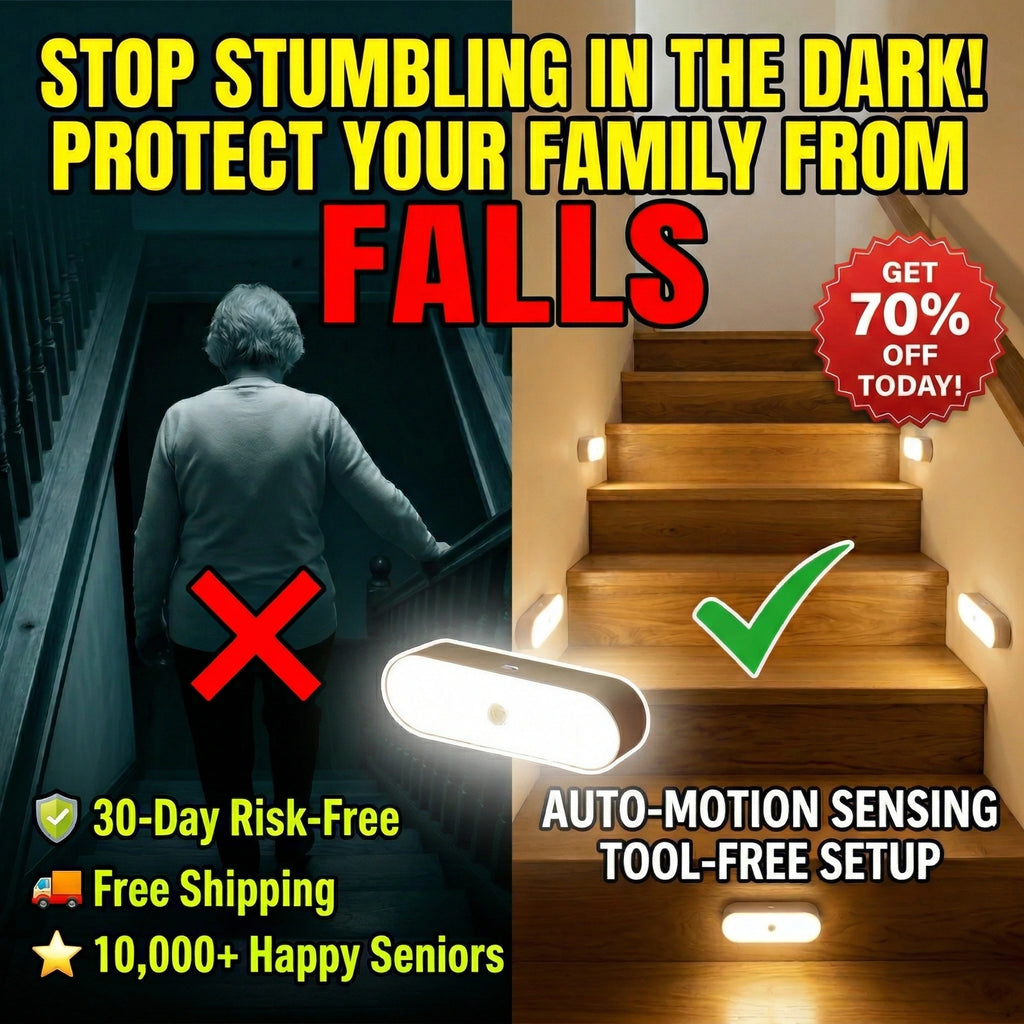 Auto-Sensor Night Light Prevent Dark Falls (No Tools Needed!) 70% OFF🔥 Last Day Sale