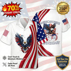 "American Pride" Bald Eagle Hawaiian Shirt – Celebrate 250 Years of Freedom (1776-2026) 🇺🇸 | 70% OFF🔥 Last Day Sale