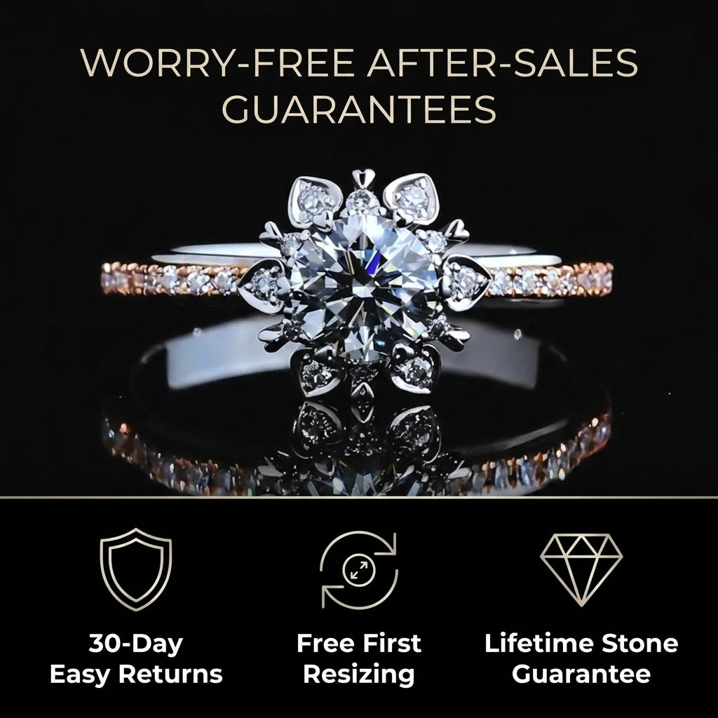 🔥90% OFF Last Day Sale |The Royal Sunburst Moissanite Ring | Hand-Forged Snag-Free Heirloom Quality