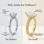 🔥90% OFF Last Day Sale |The Amvin Hand-Engraved Marquise Ring — Finger-Elongating Cut & Snag-Free Petal Prongs