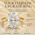 Last Day Sale-90% OFF🔥 The Monte Carlo™ 6.09ct Oval Moissanite Ring - S925 Sterling Silver | 100% Conflict-Free & Brilliant Sparkle