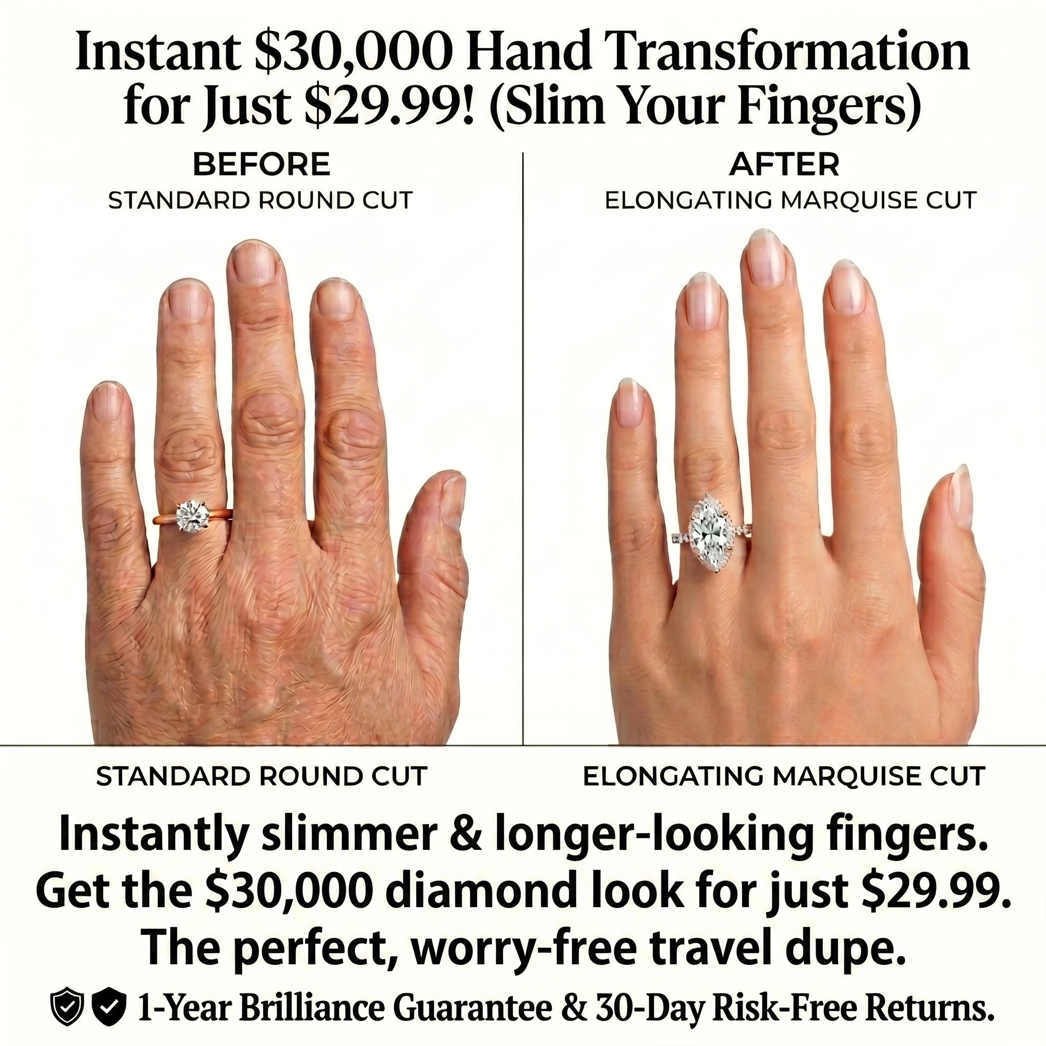 Secret VIP Glitch!🔓 90% OFF The Youth-Revival Marquise Ring - Effortless Elegance, Slimmer Hands