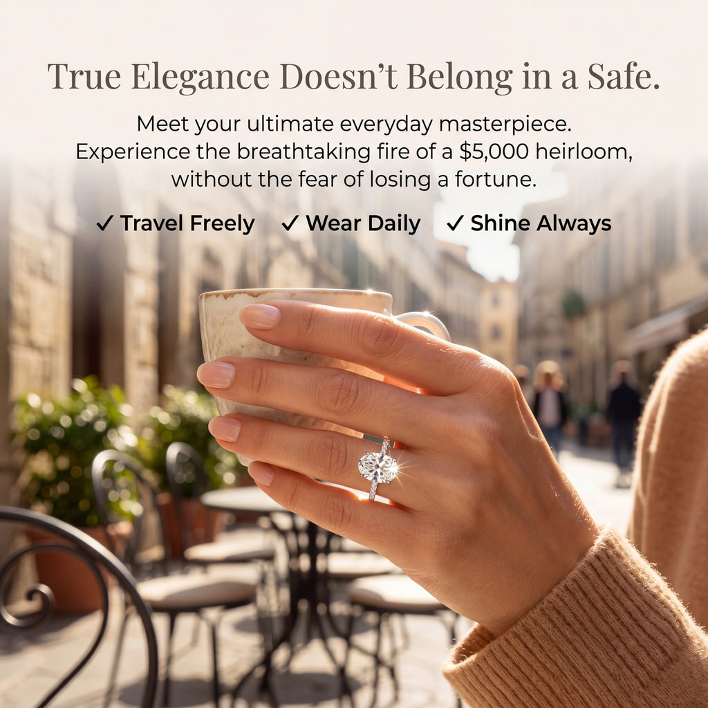 The Riviera Oval™ | 2.39ct Flawless Travel Ring | 90% OFF VIP Sale Only Today