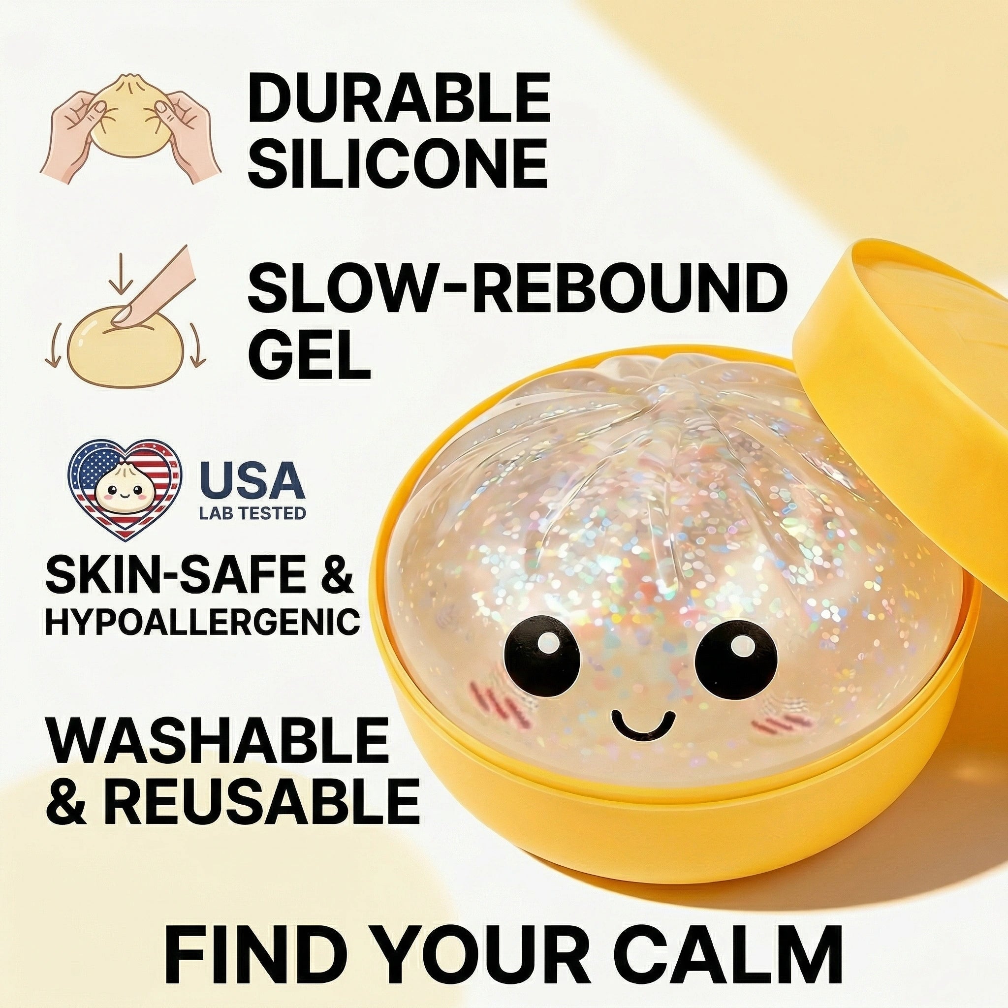 Calming Sensory Bao Relieves Menopausal Mood Swings (Satisfying Squeeze!)90% OFF🔥 Warehouse Clearance
