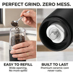 Last Day Sale!🔥 50% OFF Premium Gravity Salt & Pepper Grinder - Arthritis Friendly