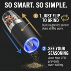 Last Day Sale!🔥 50% OFF Premium Gravity Salt & Pepper Grinder - Arthritis Friendly