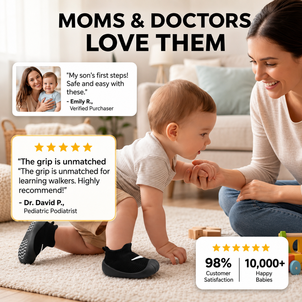 Anti-Slip & Kick-Proof Baby Sock Shoes - Ultra Soft | Last Day Sale-90% OFF🔥