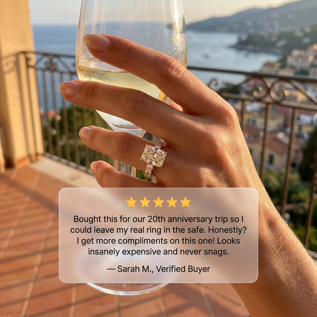 🔥90% OFF Last Day Sale |The Seamless Radiant Ring | Everyday Custom-Jeweler Look