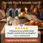 Last Day Sale!🔥 50% OFF Premium Gravity Salt & Pepper Grinder - Arthritis Friendly