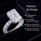 Viral Restock! 🚨 80% OFF The 5.51ct Radiant Illusion Ring - Elongates Fingers, Flawless $8k Look