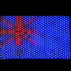 Custom Solar-Powered National Flag Net Lights - Commemorative and Fun Outdoor Decorations