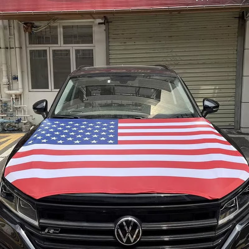 🔥50% OFF Last Day Sale 🎉4th Of July Flash Sale 65K+🔥American Car Hood Flag🦅No Glue No Tools🚗 Install in 1 Minute