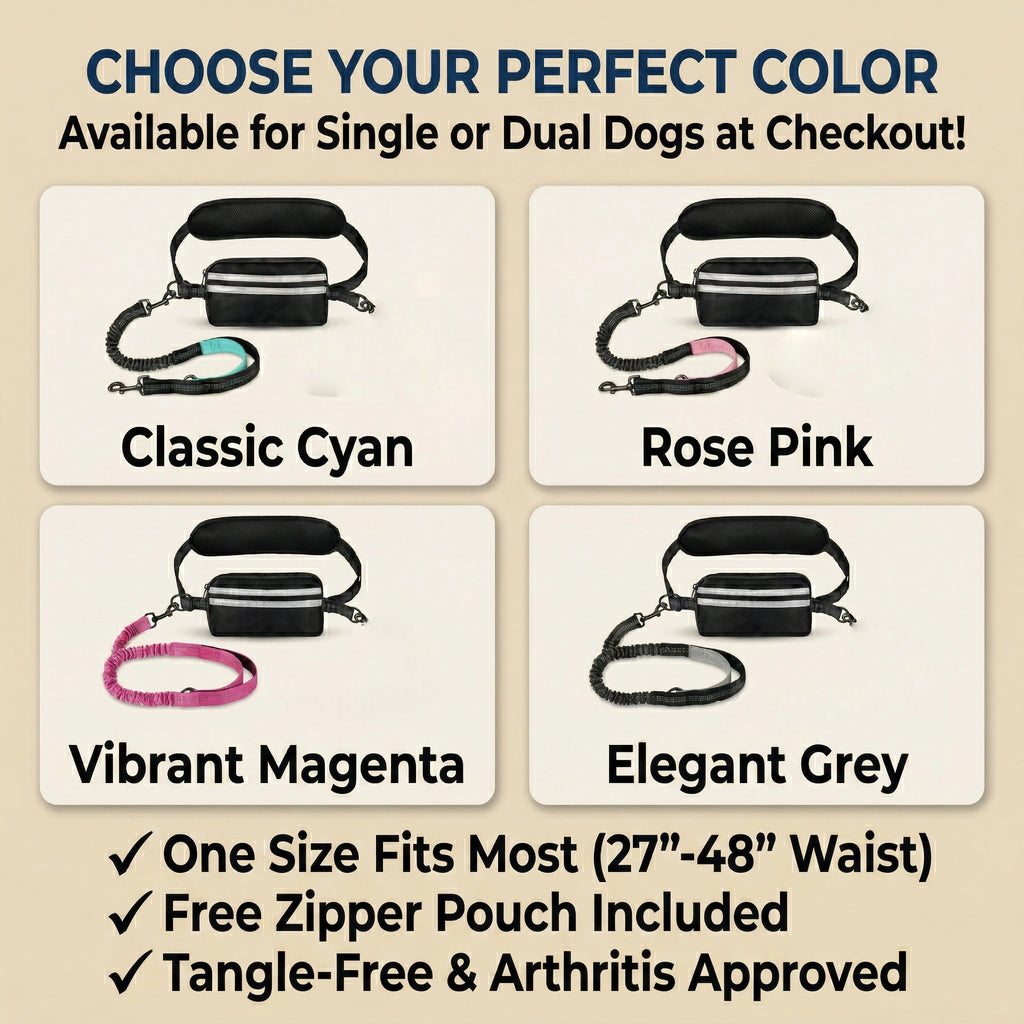 Last Day Sale!🔥 50% OFF Premium Hands-Free Dog Leash - Arthritis & Back Friendly