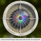 Last Day Sale!🔥50% OFF-Solar Oasis Pro: Glass Panel Fountain with Night LED Lights
