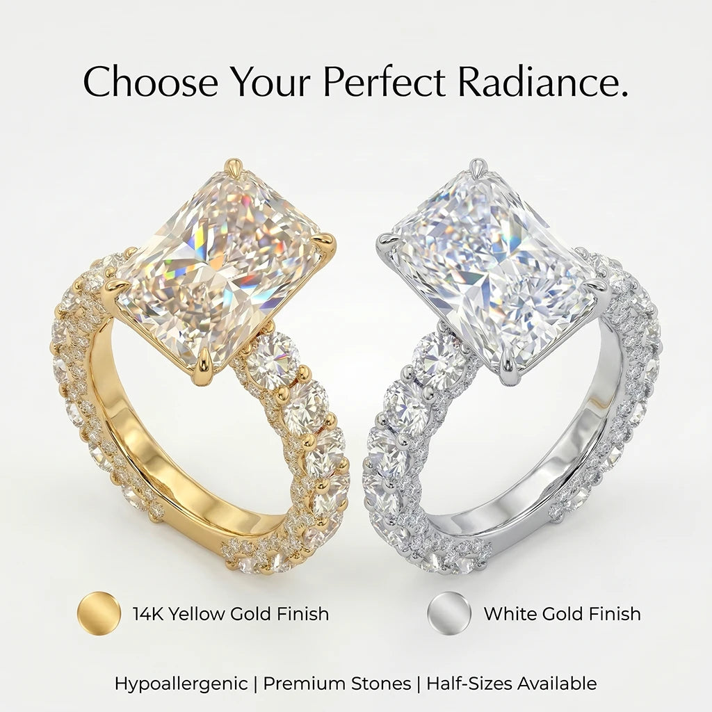 🔥90% OFF Last Day Sale |The Seamless Radiant Ring | Everyday Custom-Jeweler Look
