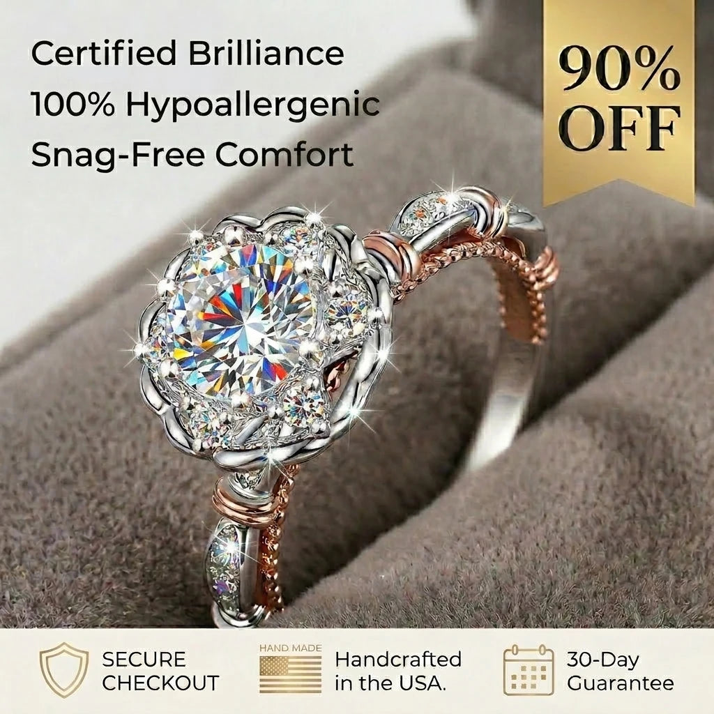 🔥90% OFF Last Day Sale |Timeless Estate Crown Ring | Cloud-Free Radiance & Catch-Free Comfort Fit