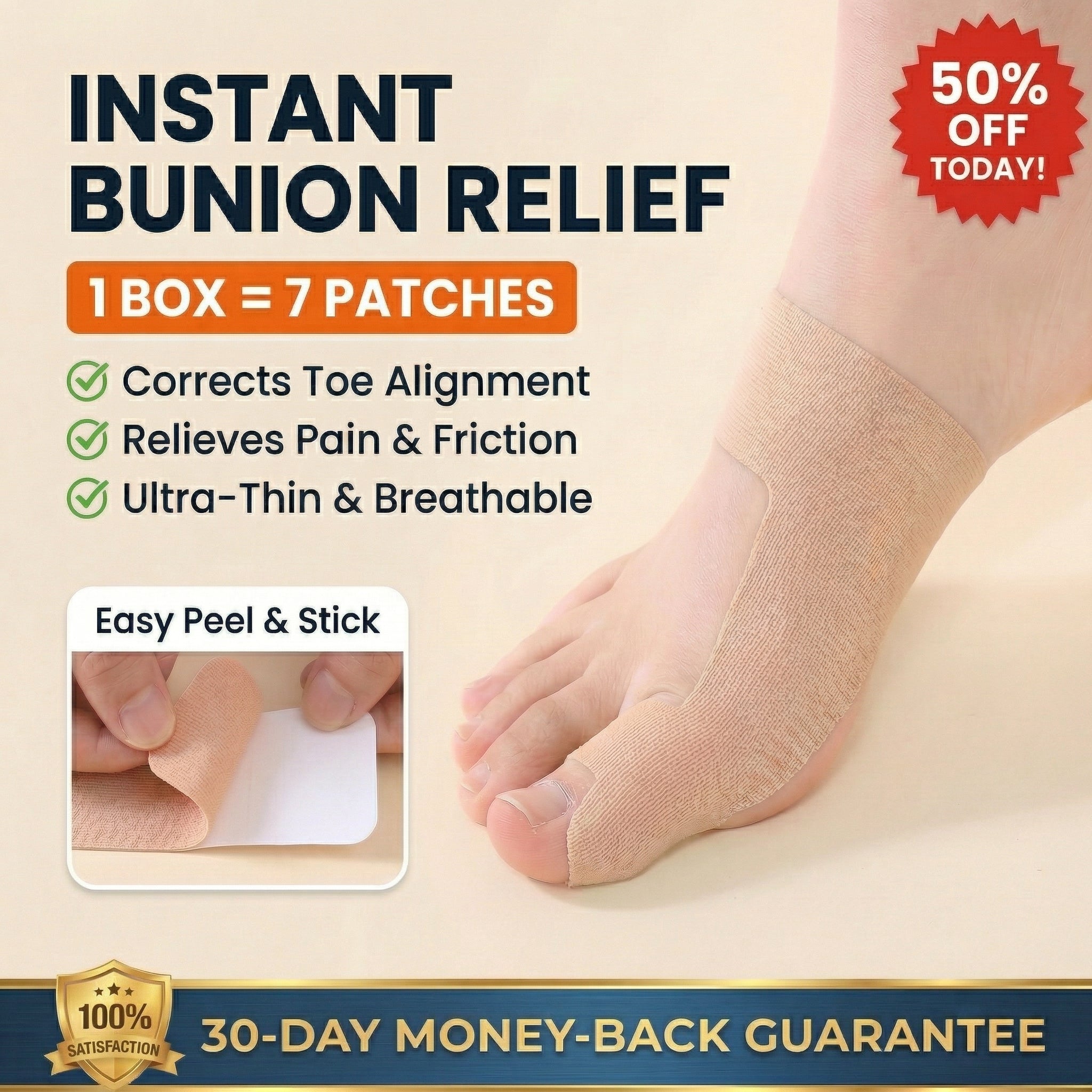 The 3-Second Non-Surgical Bunion Fix: Ultra-Thin & Invisible-Last Day Sale! 🔥70% OFF
