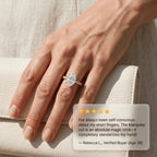 🔥90% OFF Last Day Sale |Crown Oval Diamond Ring | Everyday Luxury & 1.4ct Pavé Setting