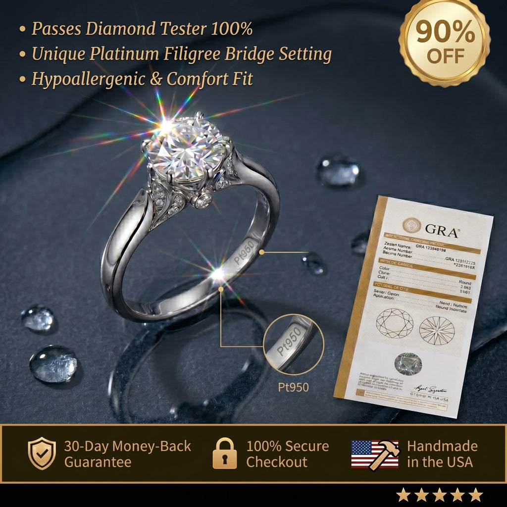 🔥90% OFF Last Day SaleThe Breathtaking "Worry-Free" Vintage Ring | Passes Diamond Tester & Arthritis-Friendly