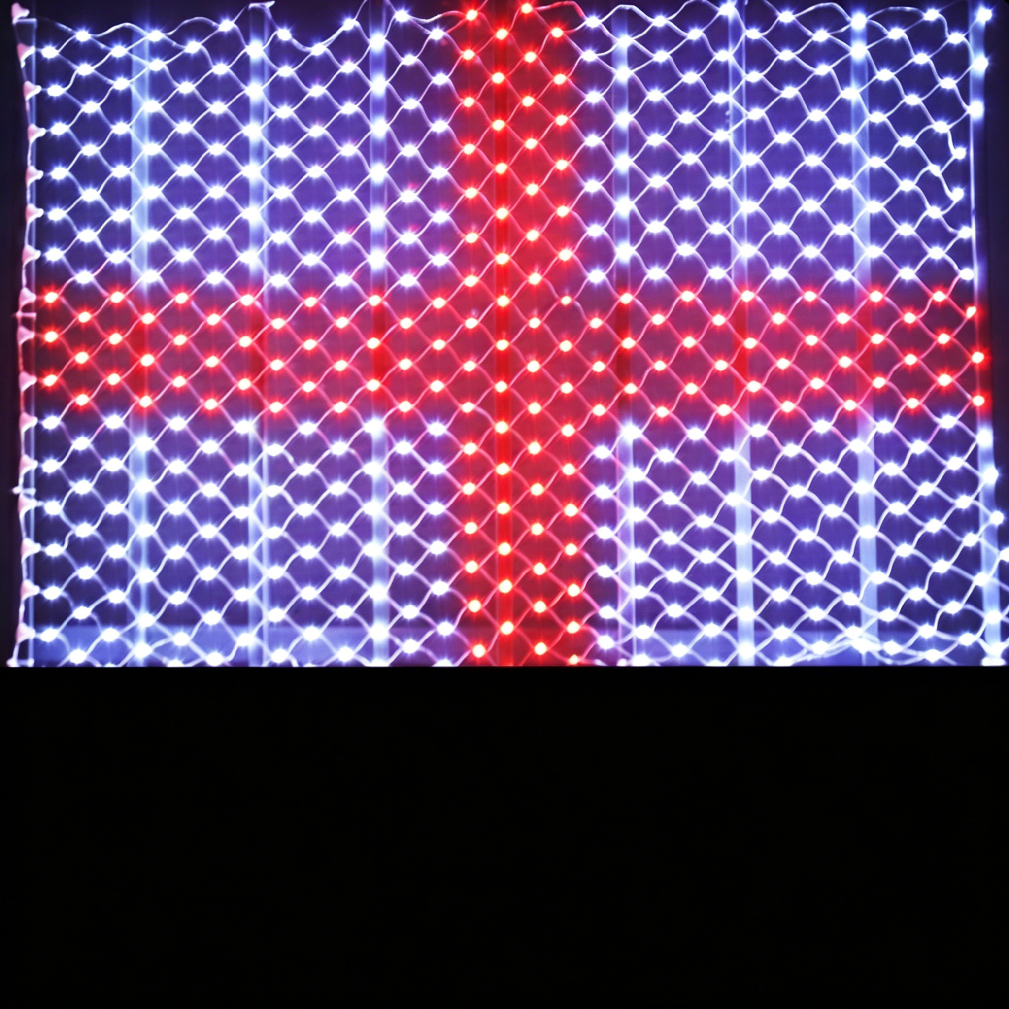 Custom Solar-Powered National Flag Net Lights - Commemorative and Fun Outdoor Decorations