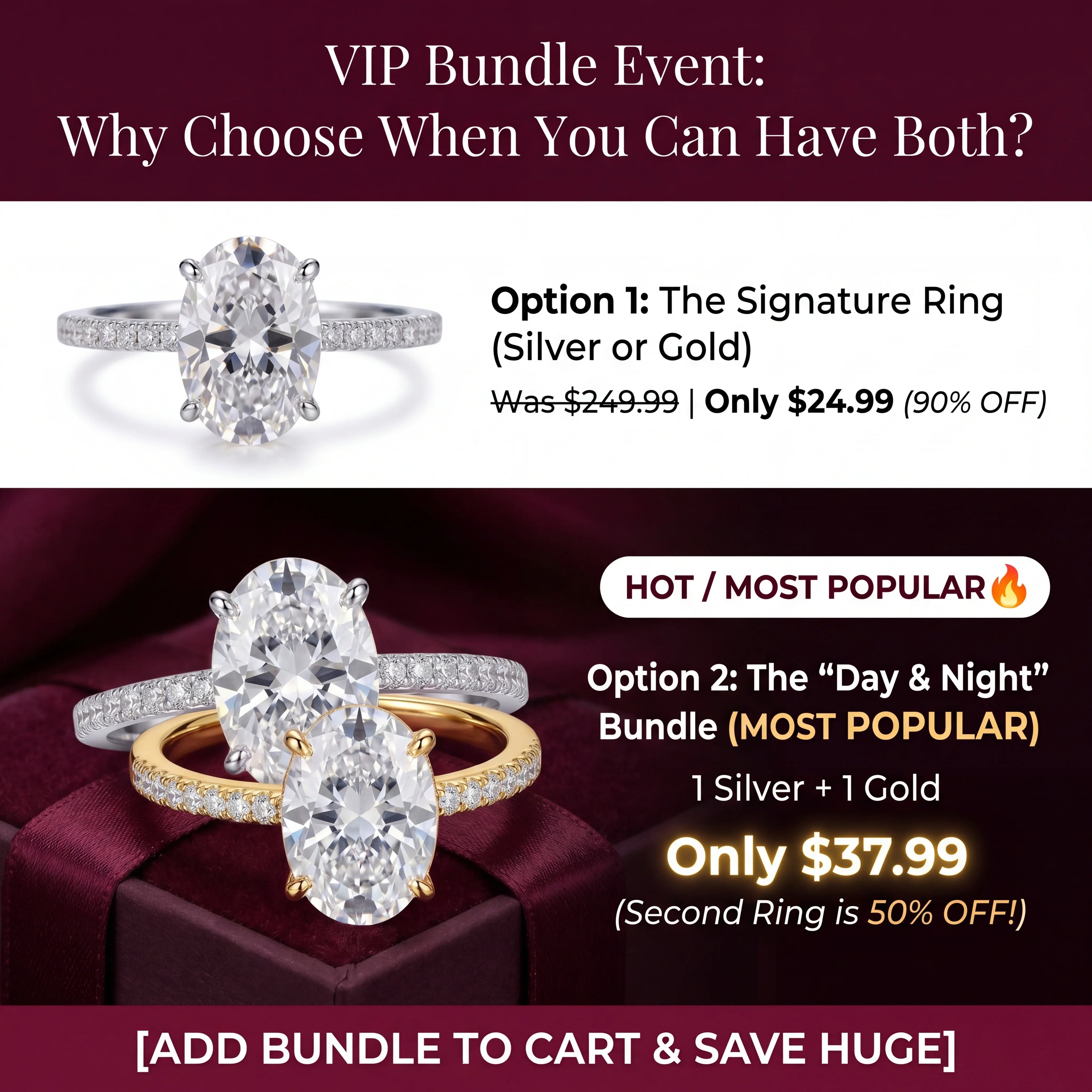 The Riviera Oval™ | 2.39ct Flawless Travel Ring | 90% OFF VIP Sale Only Today