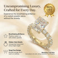 🔥90% OFF Last Day Sale |The Seamless Radiant Ring | Everyday Custom-Jeweler Look