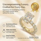 🔥90% OFF Last Day Sale |The Seamless Radiant Ring | Everyday Custom-Jeweler Look