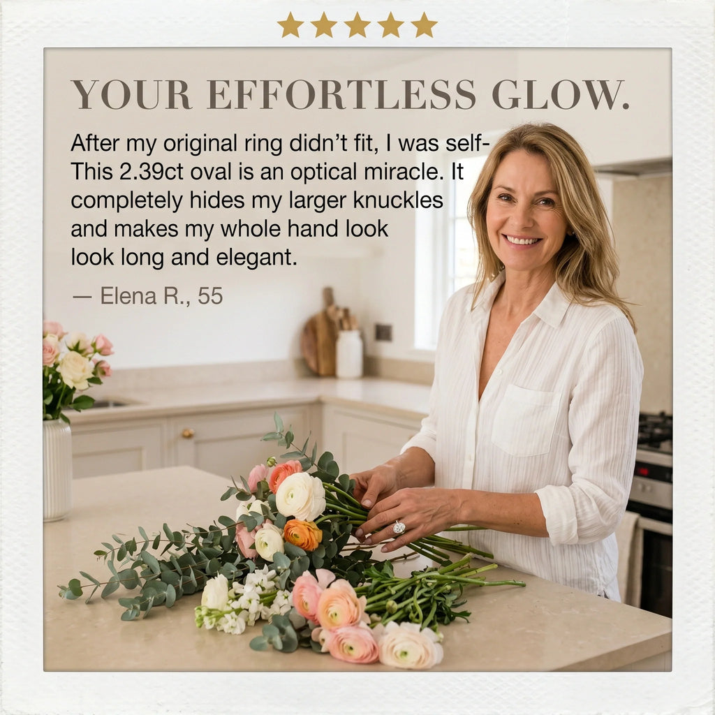 The Riviera Oval™ | 2.39ct Flawless Travel Ring | 90% OFF VIP Sale Only Today
