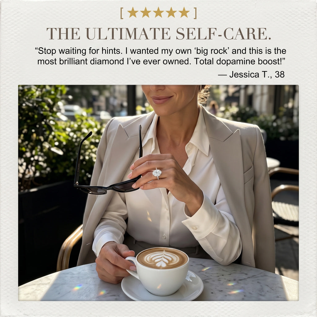 The Riviera Oval™ | 2.39ct Flawless Travel Ring | 90% OFF VIP Sale Only Today