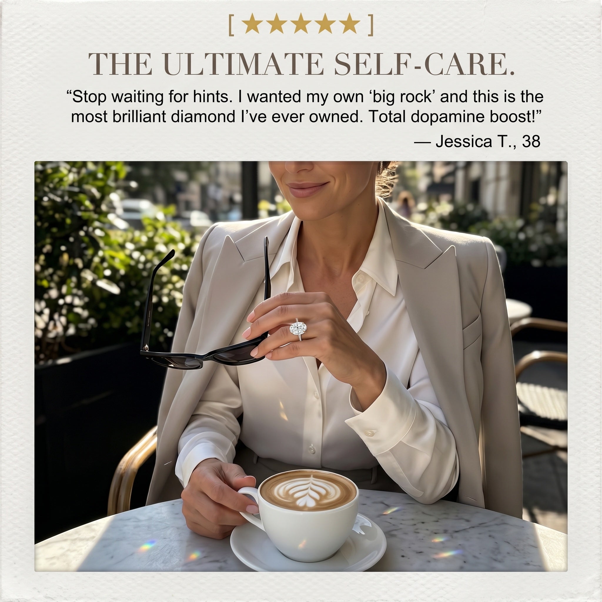 The Riviera Oval™ | 2.39ct Flawless Travel Ring | 90% OFF VIP Sale Only Today