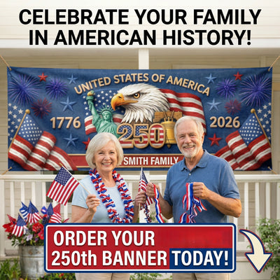American Banner – Celebrate 250 Years of Freedom 🇺🇸 | 70% OFF🔥 Last Day Sale