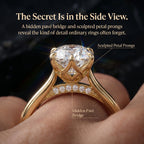 🔥90% OFF Last Day Sale |Vintage Monaco™ Seamless Petal Arch Solitaire
