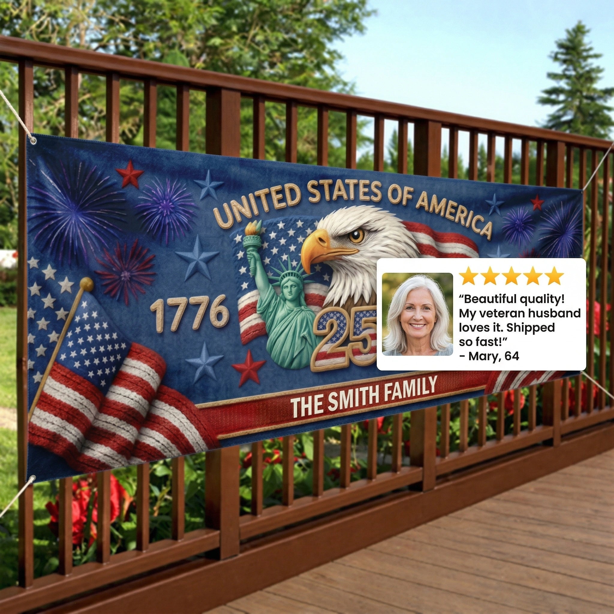 American Banner – Celebrate 250 Years of Freedom 🇺🇸 | 70% OFF🔥 Last Day Sale