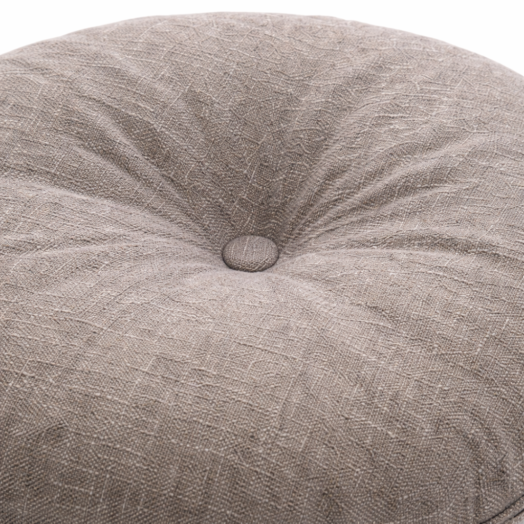 Round Floor Cushion – Soft Tufted Seat Pad
