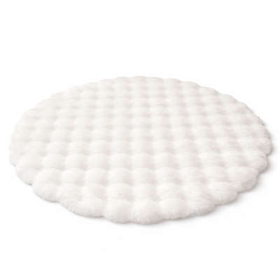 Plush Round Faux Fur Rug