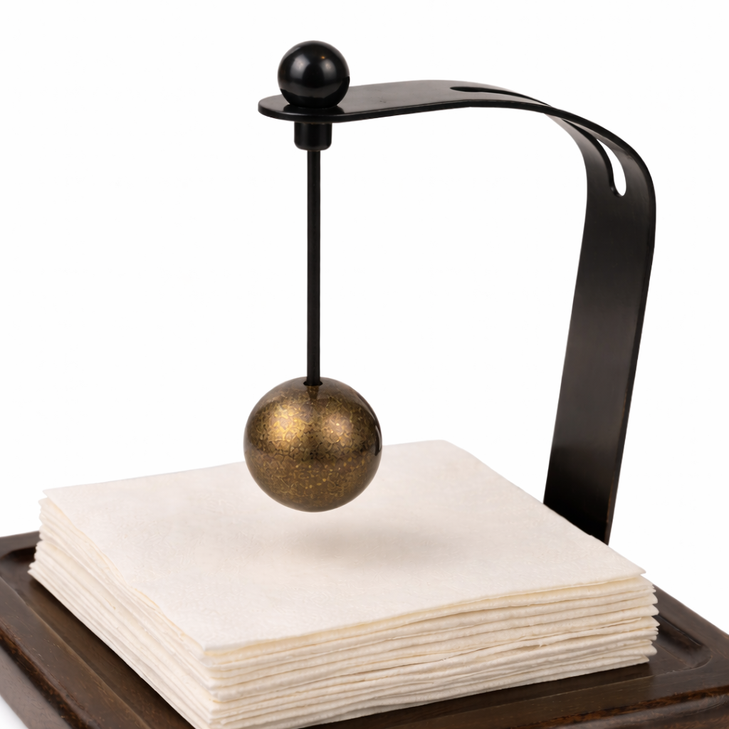 Modern Metal & Wood Napkin Holder