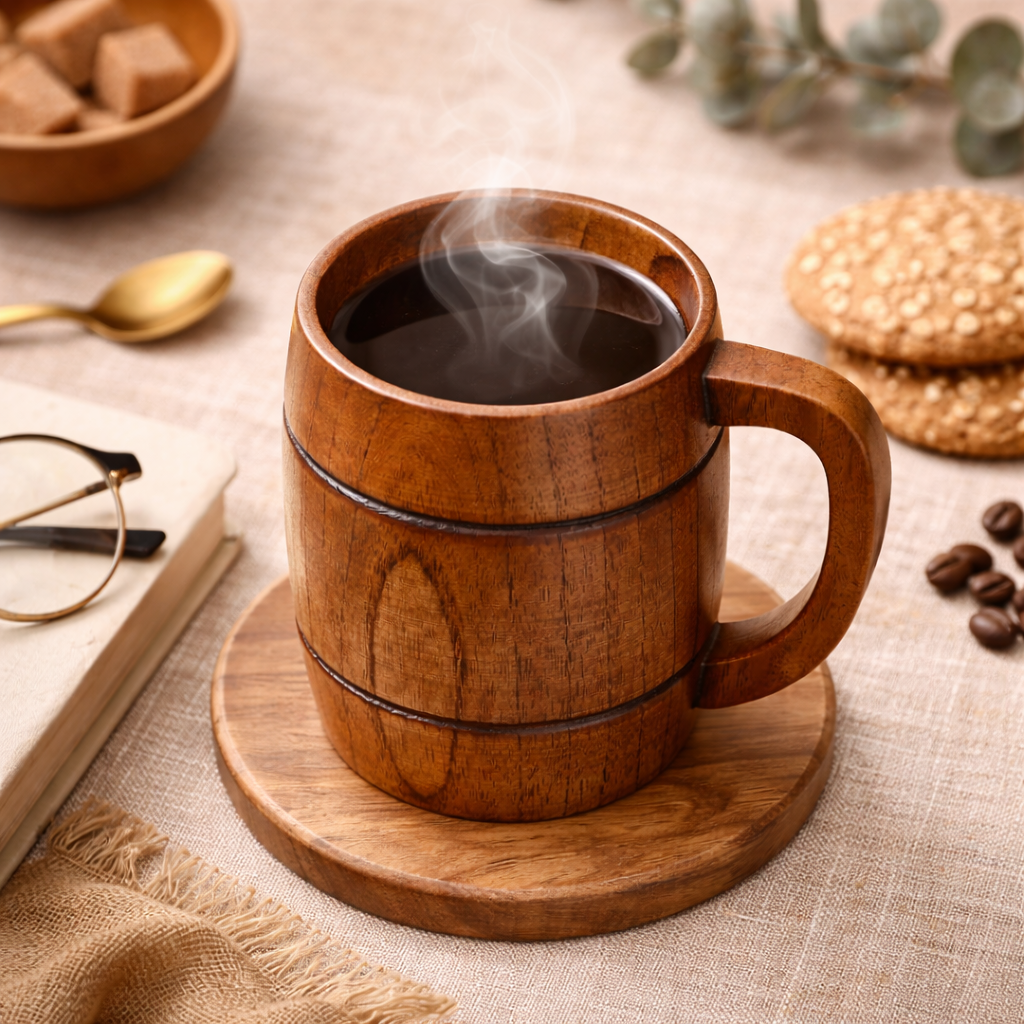 Rustic Wooden Beer Mug